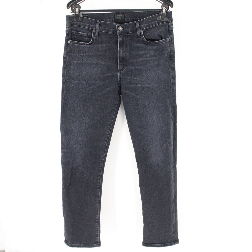 Citizens of Humanity Jeans Womens 31 Harlow Ankle Mid Rise Slim Black Denim
